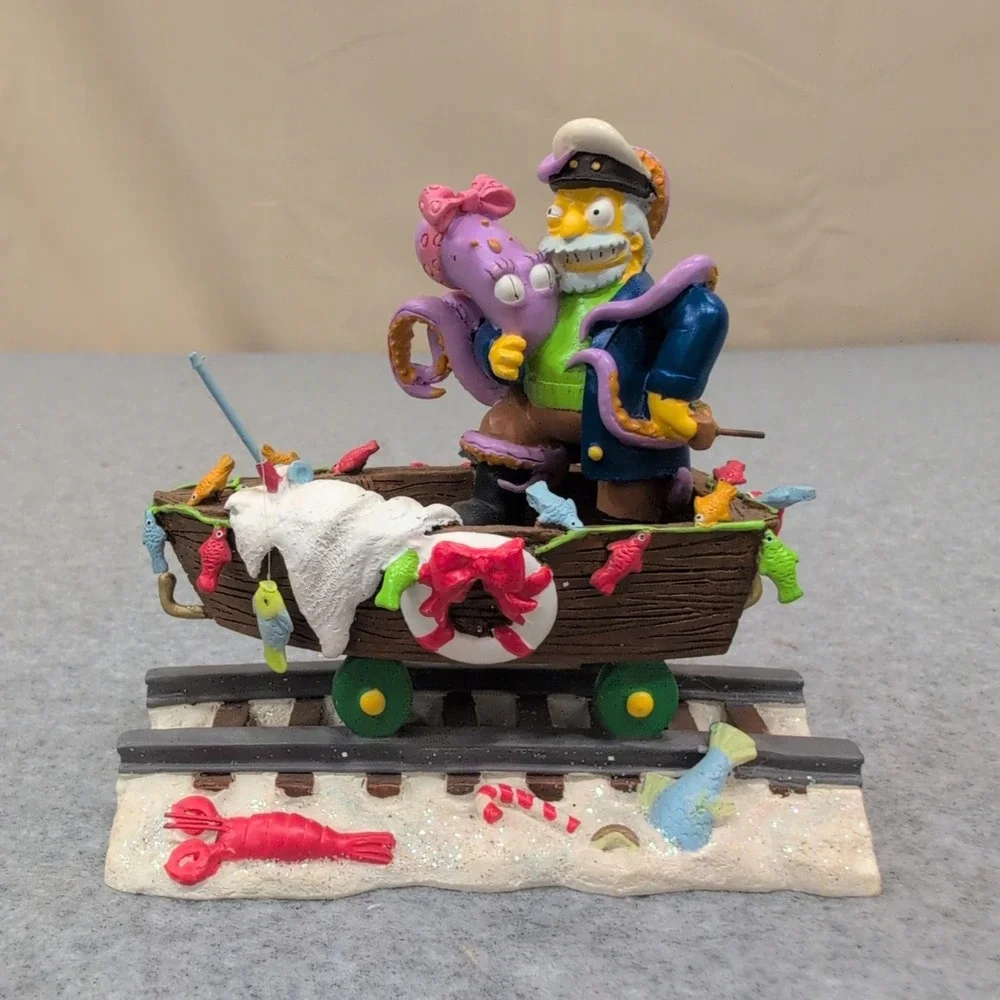The Simpsons Christmas Express Holiday On the High Seas Sea Captain Sculpture - Picture 1 of 5